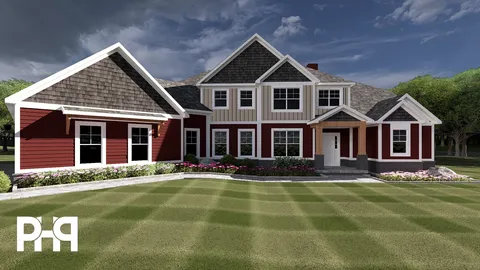 The Goldenrod house plan, exterior view 1